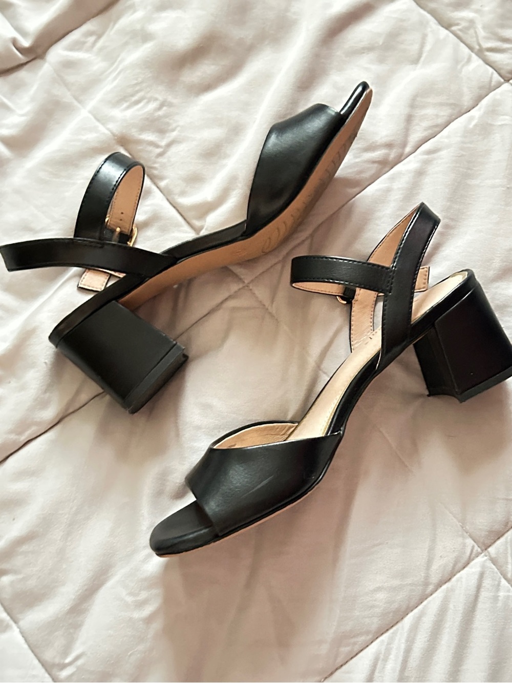 Payless Black Open-Toe Block Heel Sandals - Women